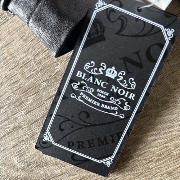 Blanc Noir Women’s Y2K Black Moto Jacket Vegan Faux Leather Full Zip M NWT - Picture 2 of 12